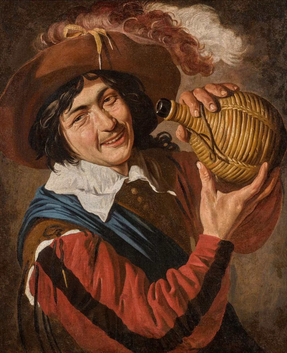Giovane ridente che beve da una fiaschetta - Whitfield Fine Art, Londra
